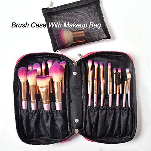 JAF 26pcs Professional Large Pink Purple Makeup Brushes Set