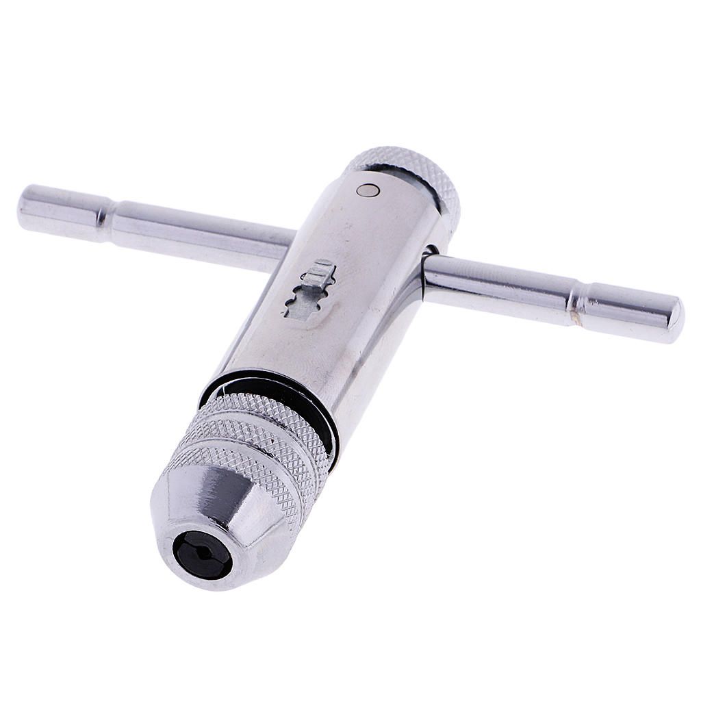 Carbon Steel T-Handle Reversible Tap Wrench Tapping Threading Tool M3