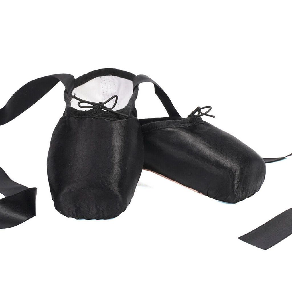 Girl & Adult Professional Ballet Shoes Black 36