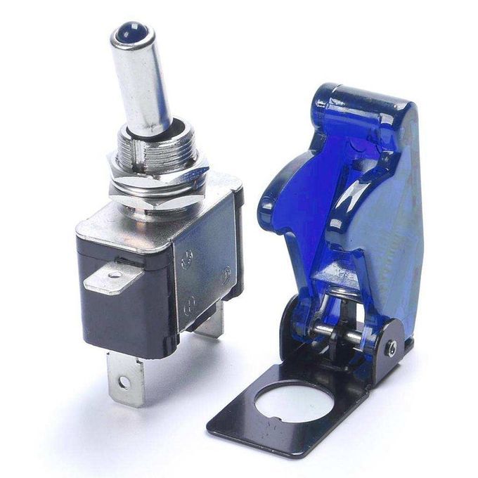 1pc Rocker Toggle Switch Auto Car Truck Led Toggle Switch 12V20A Blue