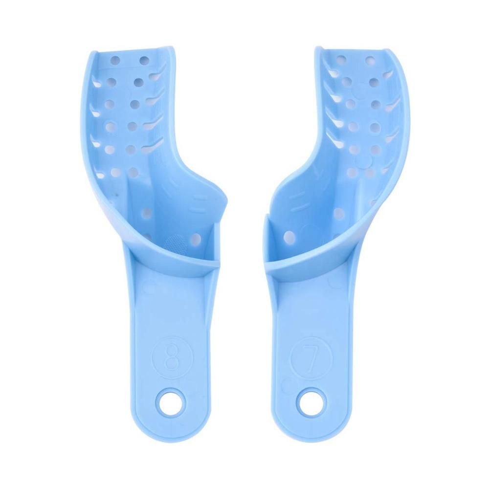 10Pcs Dental Impression Trays High Temperature Perforated