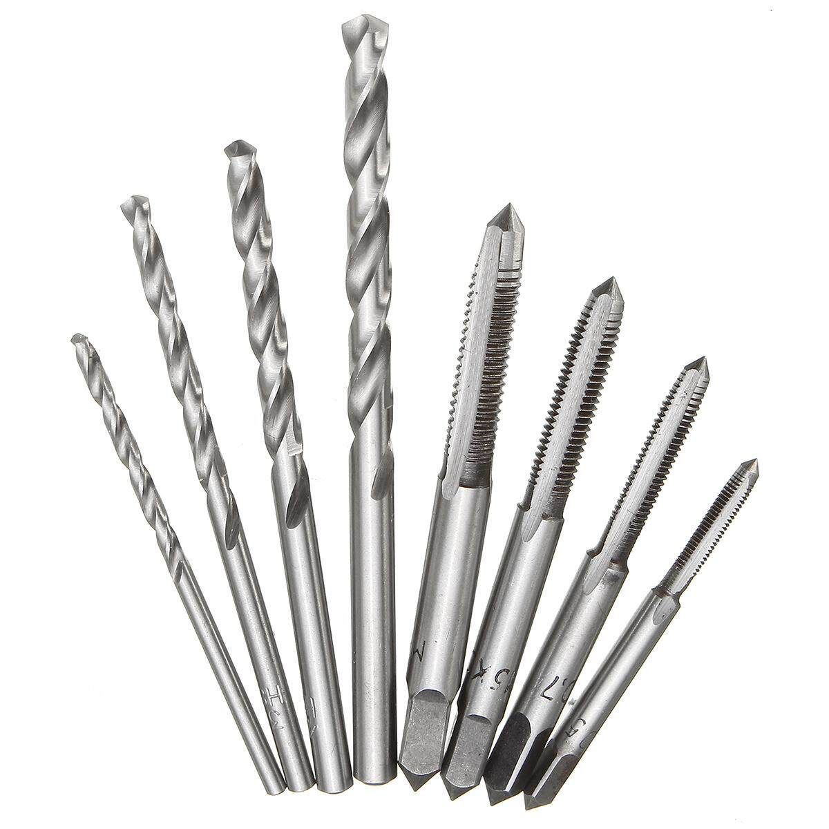 -M6 Machine Screw Metric Tap Reamer T-Handle Wrench Twist Drill Bit Tool Set