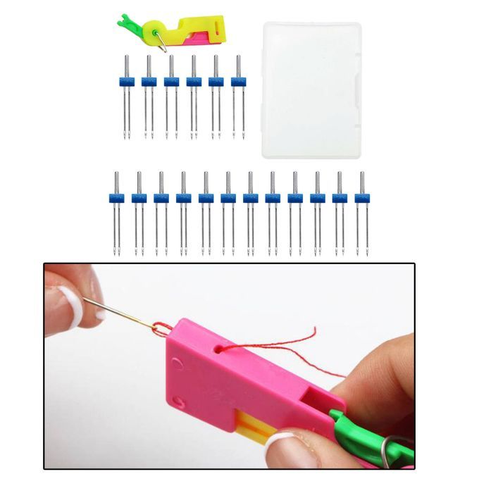 Double Sewing Machine  Twin Stretch With Thread For The Blind