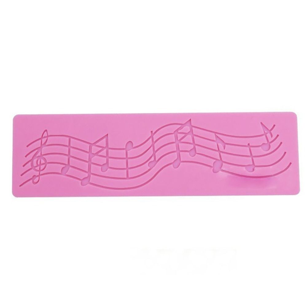 2 PCS Note Cake Decoration Silicone Mould Fondant Cake Tool Baking DIY Mould