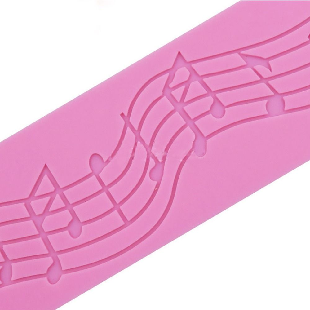 2 PCS Note Cake Decoration Silicone Mould Fondant Cake Tool Baking DIY Mould
