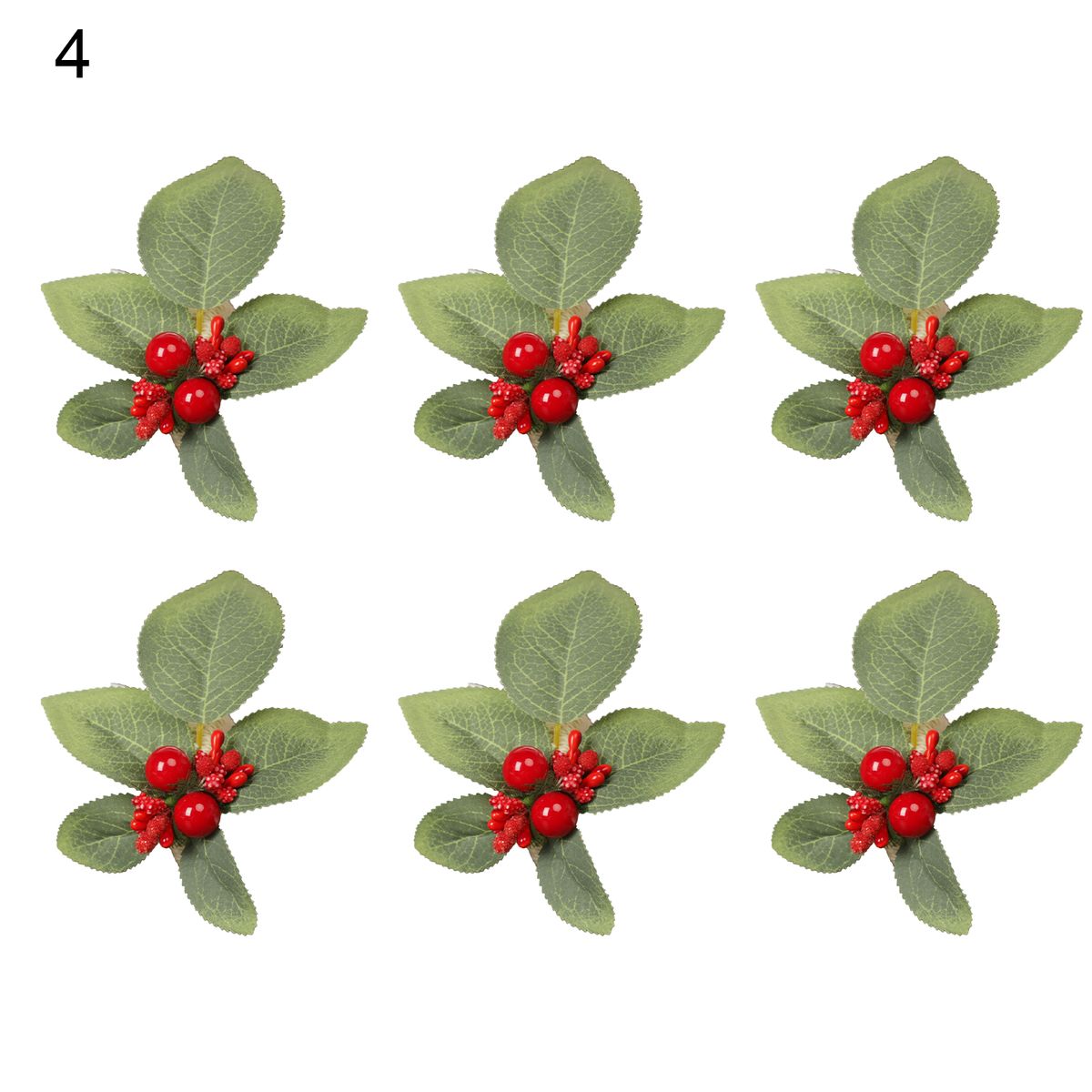 6Pcs/Set Beautiful Napkin Ring Eco-friendly Plastic Elegant-