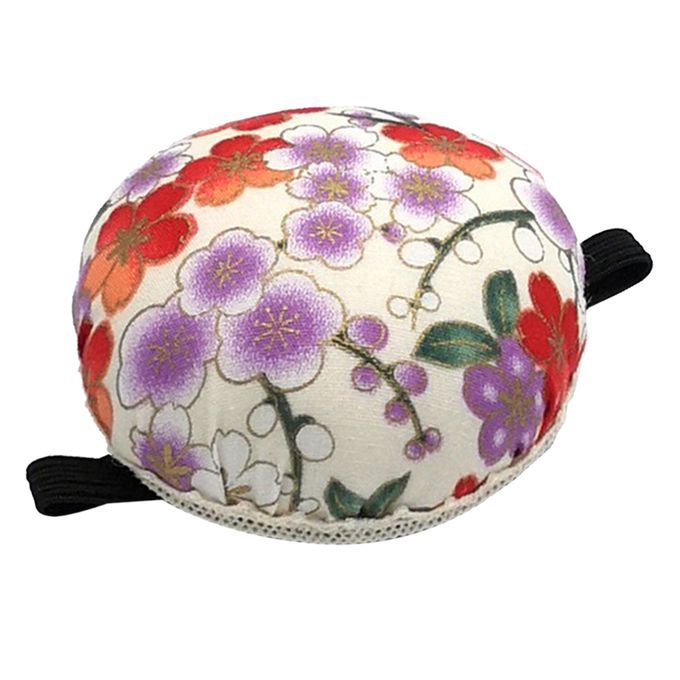 Sewing /Pin Cushion Wrist Pin  Holder Safety Craft Beige 1