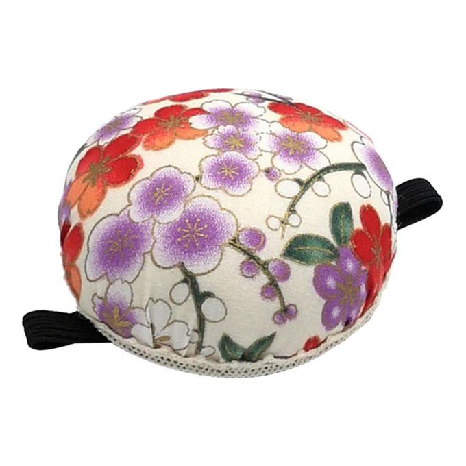 Sewing /Pin Cushion Wrist Pin  Holder Safety Craft Beige 1
