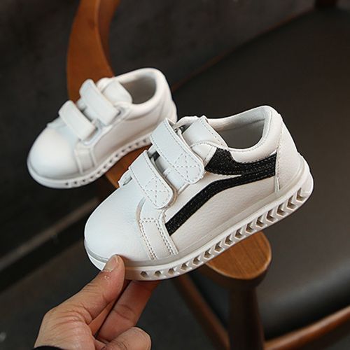 Girls' Casual Sports Soft Sole Luminous Boys Sneaker LED Children's White Shoes
