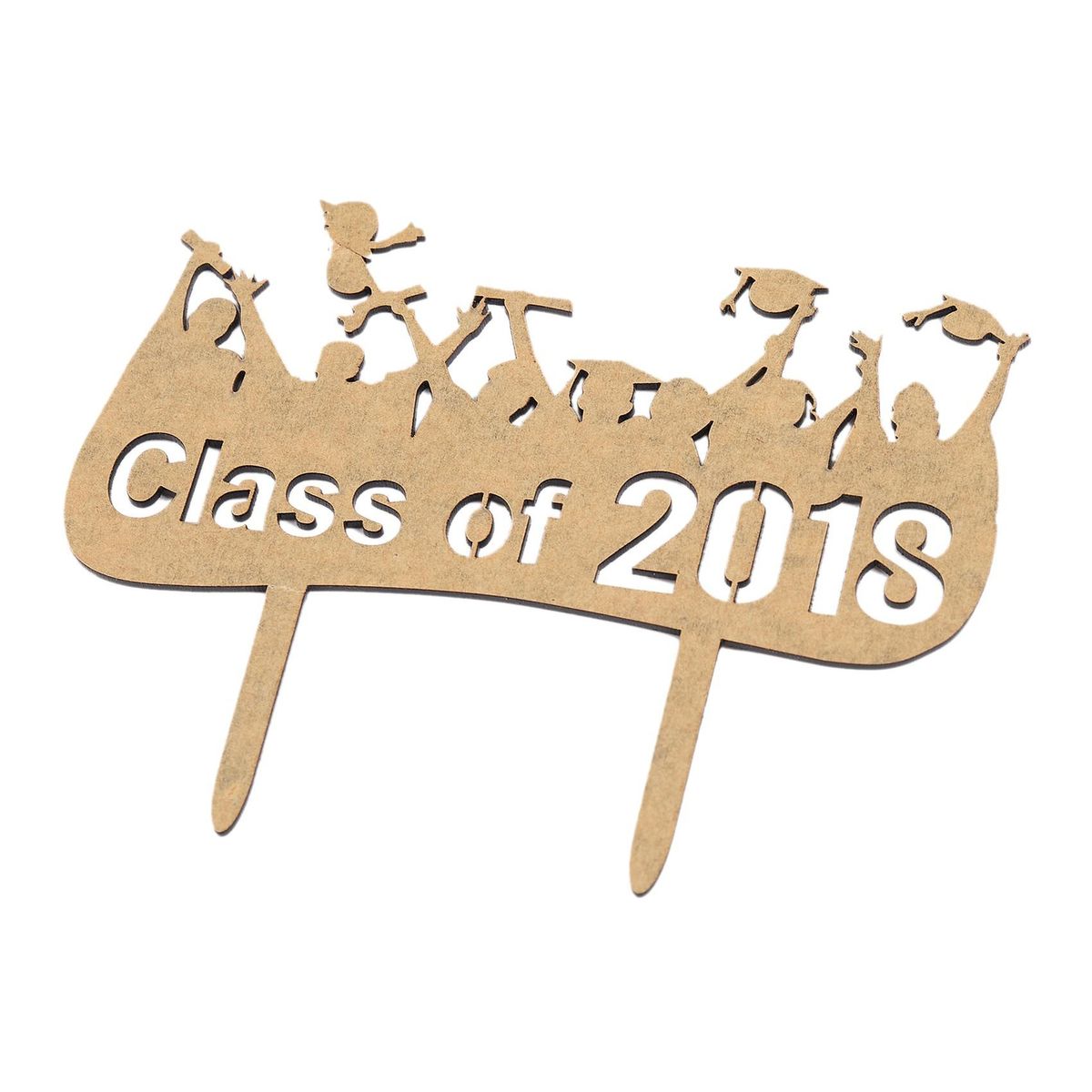 Class of 2018 Black Cake Topper Graduation Party Cake