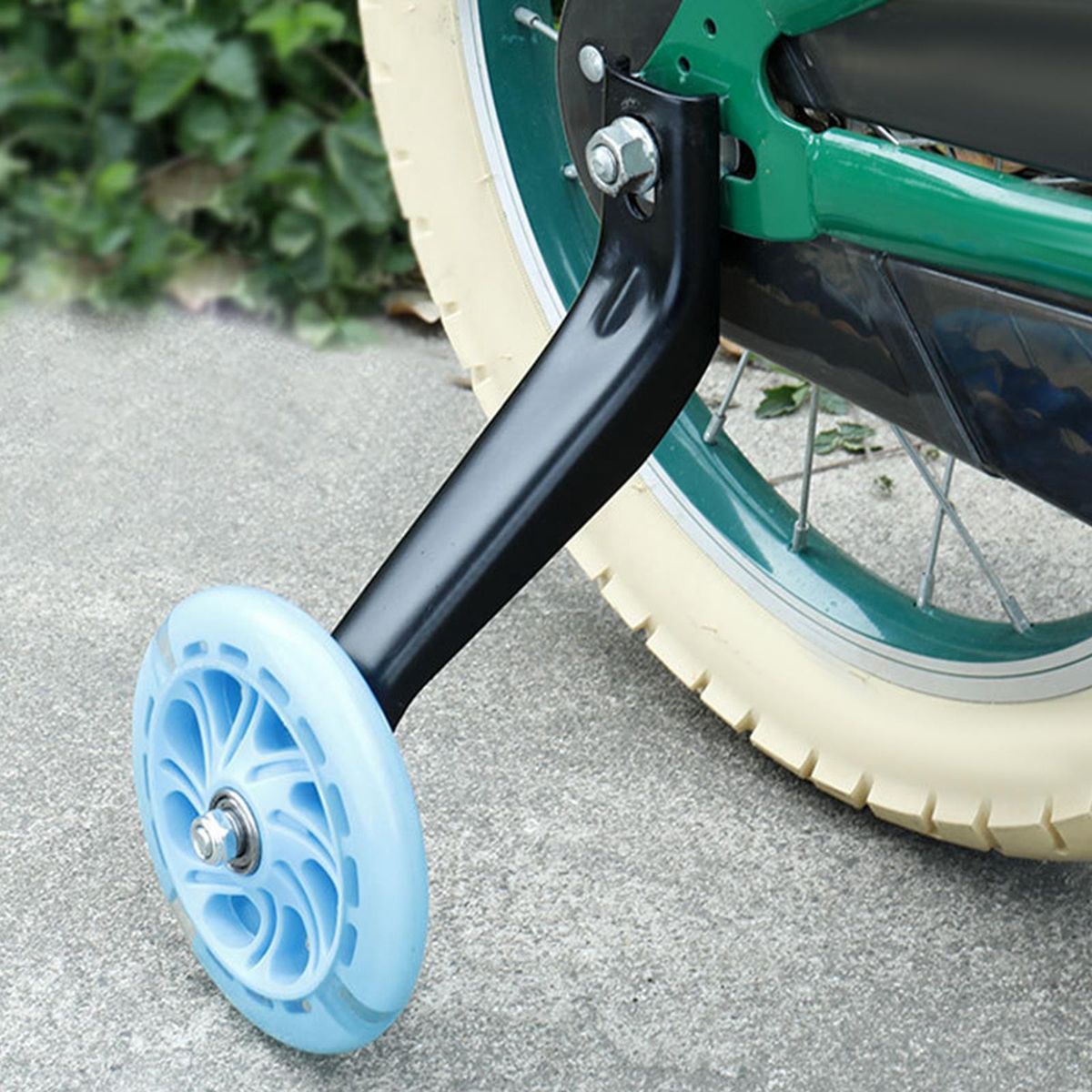 Bike Training Wheels Auxiliary Stabilizer For Kids Black