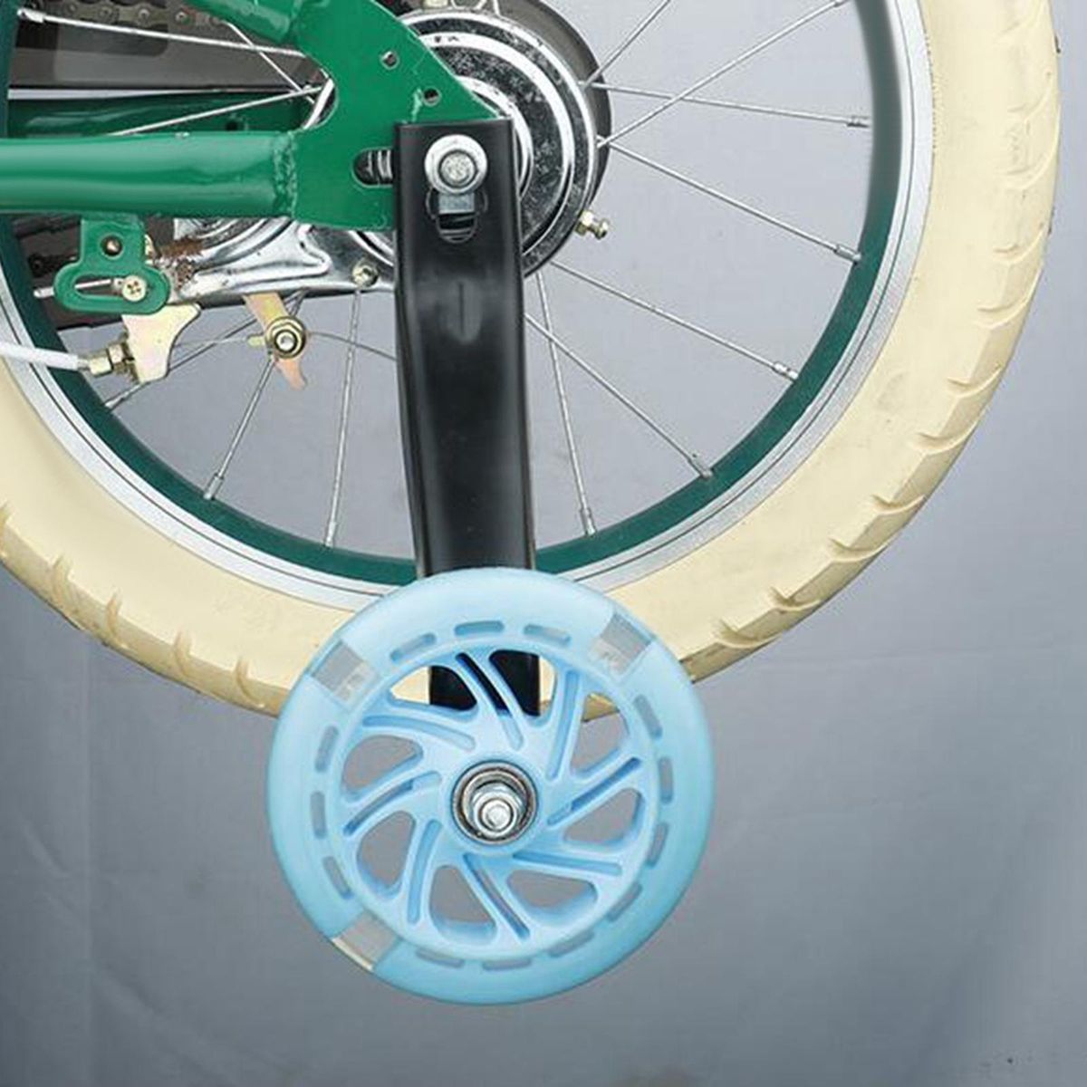 Bike Training Wheels Auxiliary Stabilizer For Kids Black