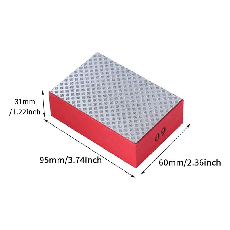 4Pcs Diamond Hand Polishing Pads for Ceramic Tile Glass Grin