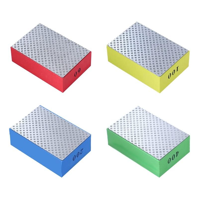 4Pcs Diamond Hand Polishing Pads for Ceramic Tile Glass Grin