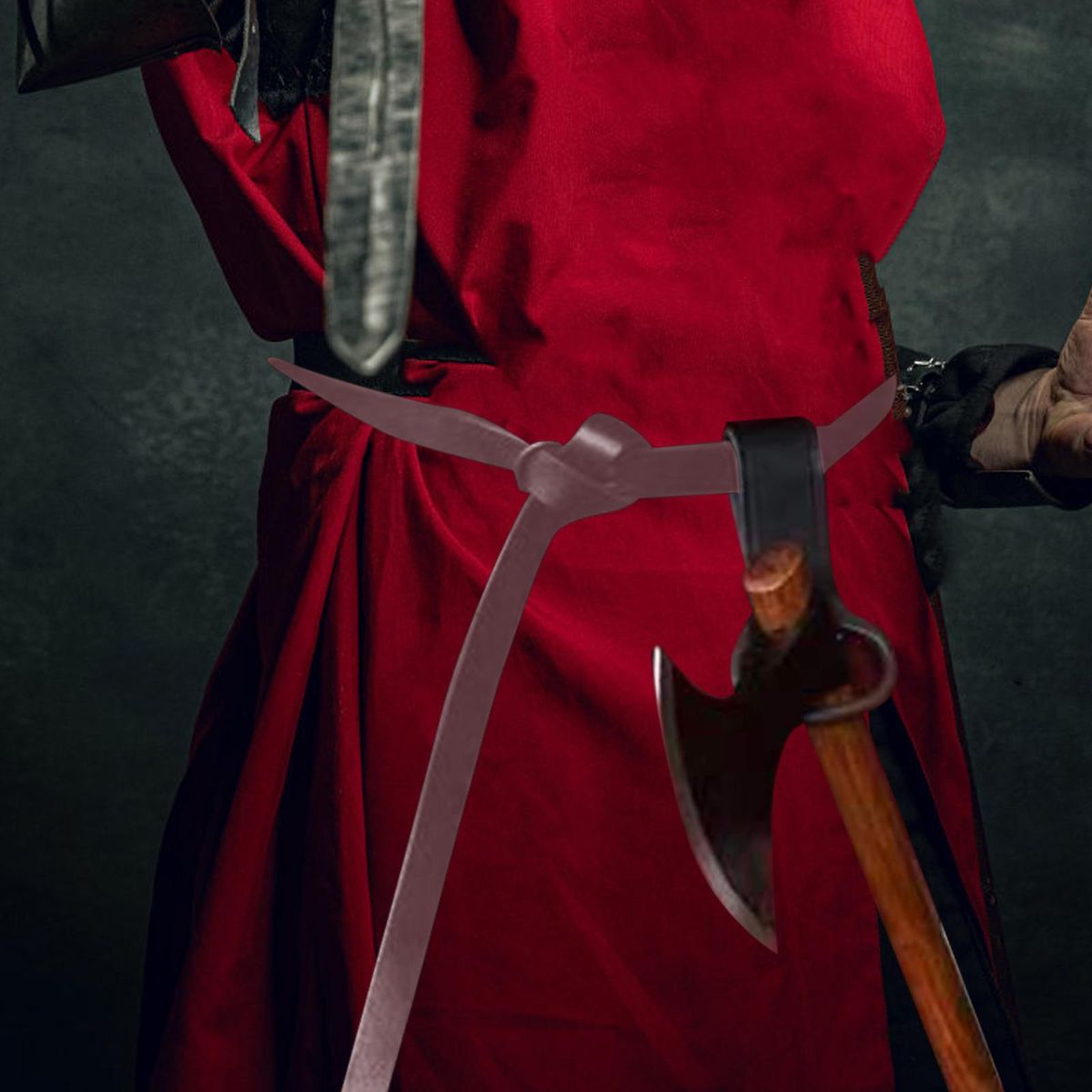Medieval Knight Waist Belt Costume PU Leather Belt For