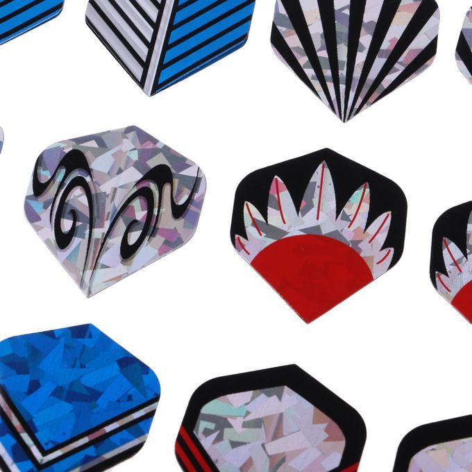 Durable Dart Flights Tails With Clear Spider  Print Set Pattern 1
