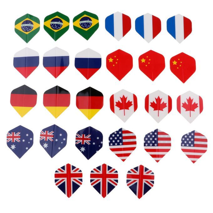 Standard Dart Flights Professional Durable Darts Tails Wings 27  Flags