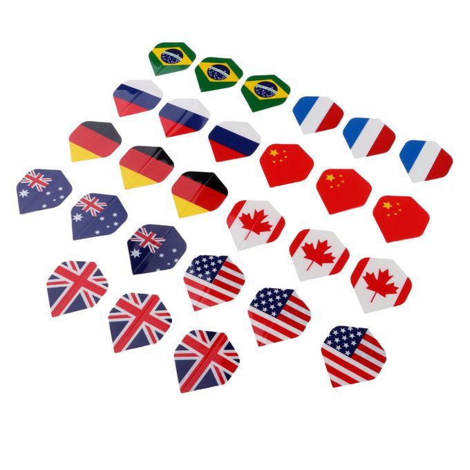 Standard Dart Flights Professional Durable Darts Tails Wings 27  Flags