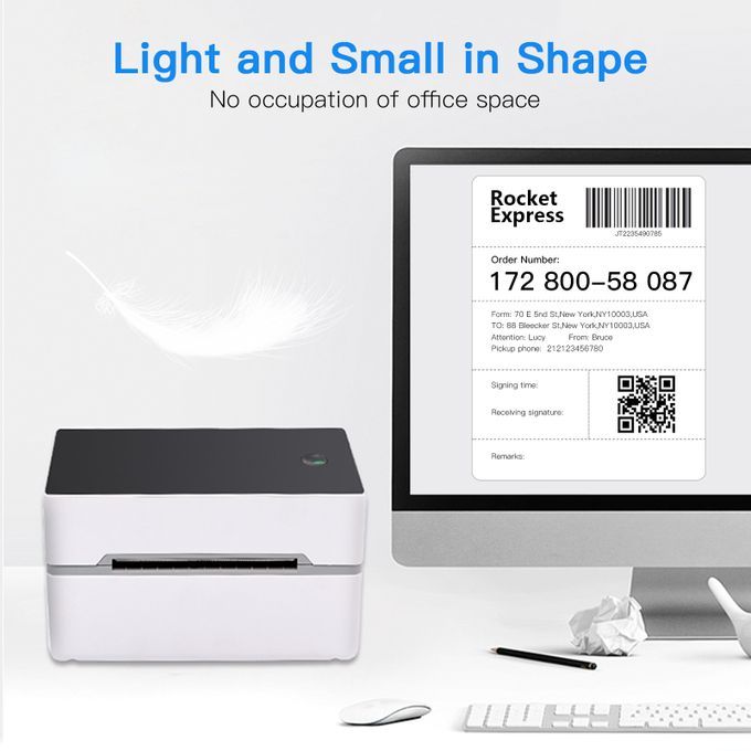 Desktop Label Printer High Speed USB + BT Thermal Printer