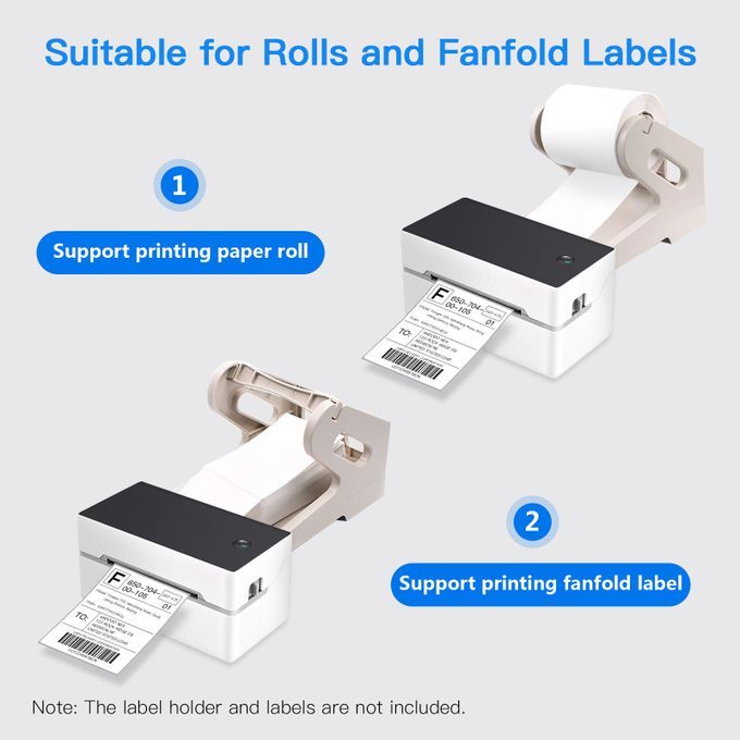 Desktop Label Printer High Speed USB + BT Thermal Printer