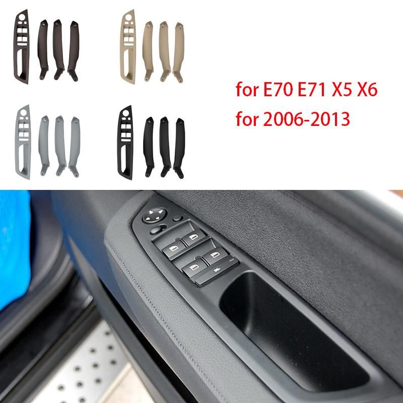 RHD RIGHT HANDLE DRIVE Inner Interior Armrest Door Panel Handle Pull Trim Cover For BMW E70 X5 E71 X6