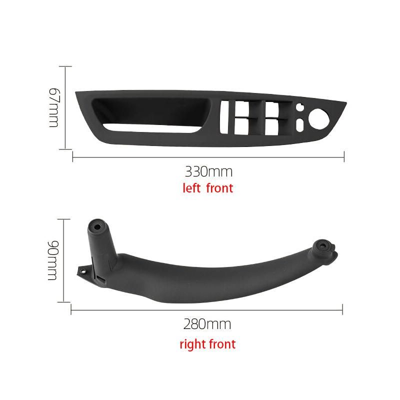 RHD RIGHT HANDLE DRIVE Inner Interior Armrest Door Panel Handle Pull Trim Cover For BMW E70 X5 E71 X6