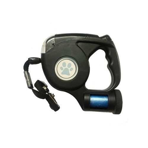 4.5M Pet Dog Leash LED Flashlight Automatic Retractable Dog Leash Lead Extendable Traction Rope With Garbage Bag Pet Supplies