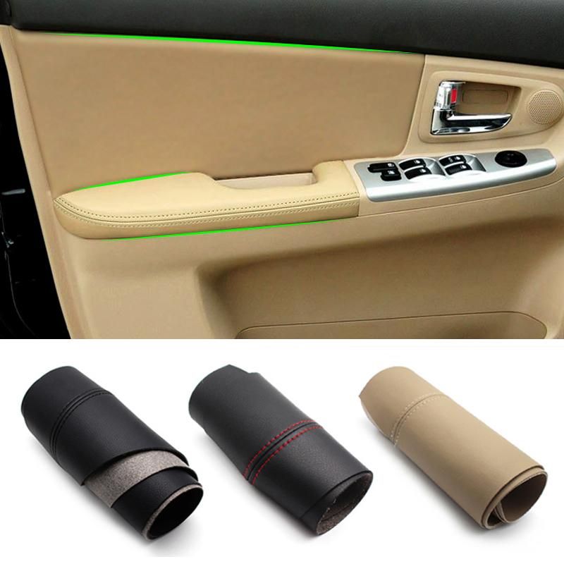 For Kia Spectra Cerato 2005 2006 2007 2008 2009 2010 2011 2012 Car Interior Door Panel/By Armrest Handle Leather Cover Trim