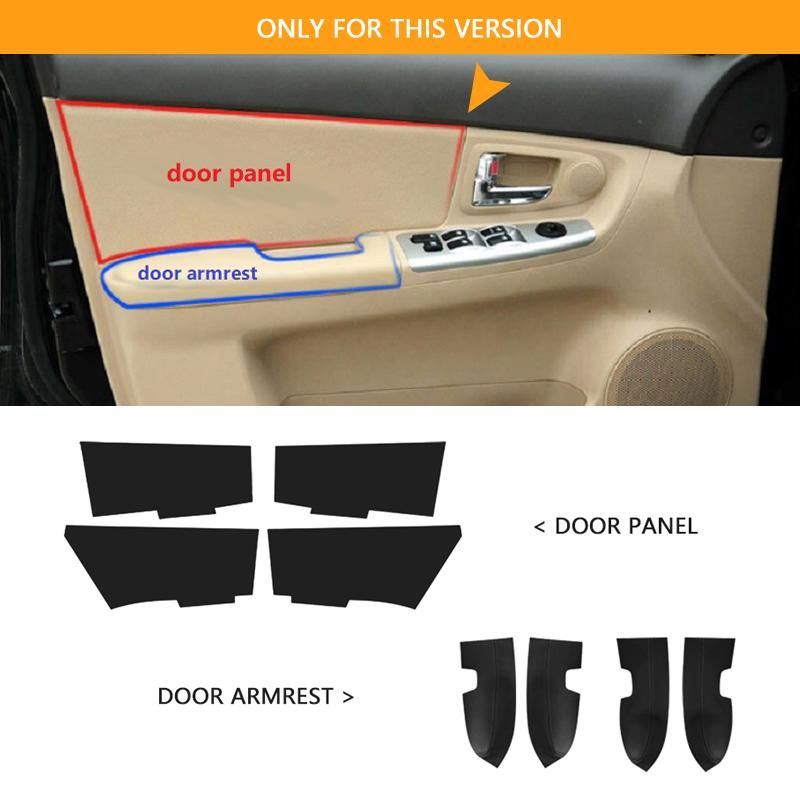 For Kia Spectra Cerato 2005 2006 2007 2008 2009 2010 2011 2012 Car Interior Door Panel/By Armrest Handle Leather Cover Trim