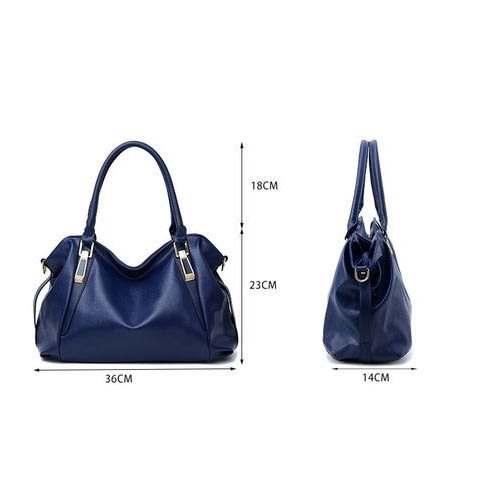 Women Capacity Handbag -Navy Blue