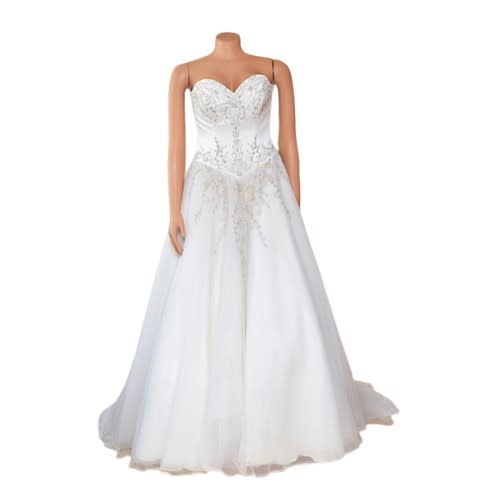 Trudy Lee Wedding Dress With Puffy Skirt-train