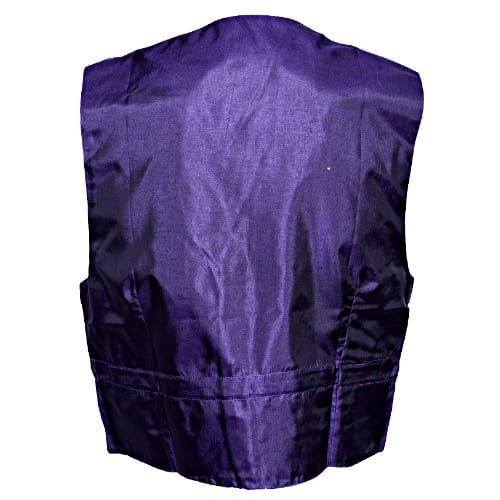 Premium Dot Pattern Waistcoat - Purple & Silver - MWC-1424