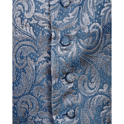 Grooms Detailed Waistcoat - MWC-1335 - Sky Blue
