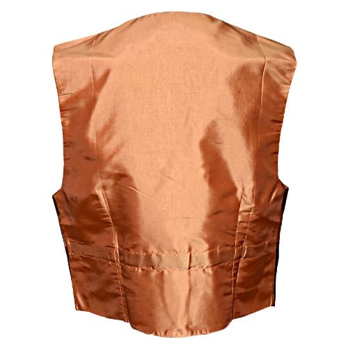 Crafted Waistcoat - Gold & Brown - MWC-1397