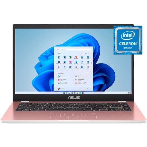 Vivo Book E410 Notebook -Intel Celeron 4GB RAM - 128GB Emmc - Wins 10 - Pink