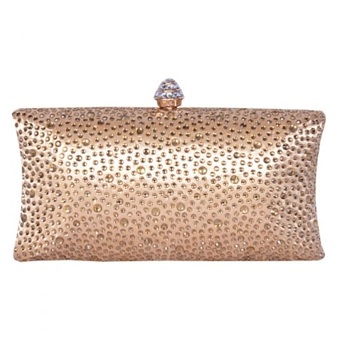 Gold Crystal Clutch