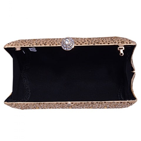 Gold Crystal Clutch