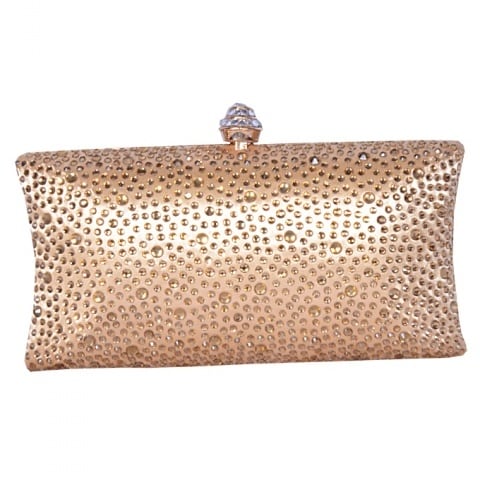Gold Crystal Clutch