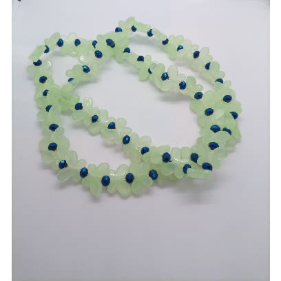 Glow In The Dark Elastic Butterfly Waist Beads - Blue Touch