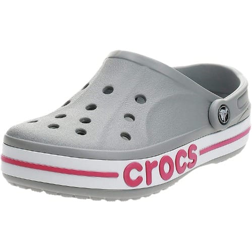 Bayaband Crocs - Light Grey & Candy Pink