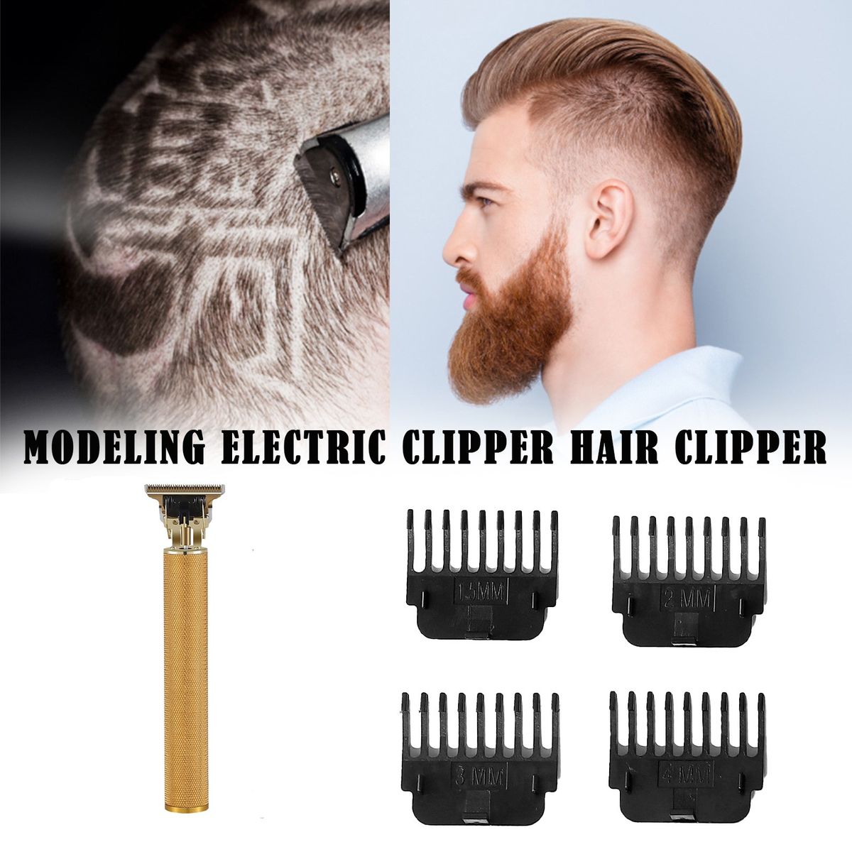 USB Electric Hair Cutting Machine Rechargeable Hair Clipper Man  Trimmer For Men Beard Retro Pet