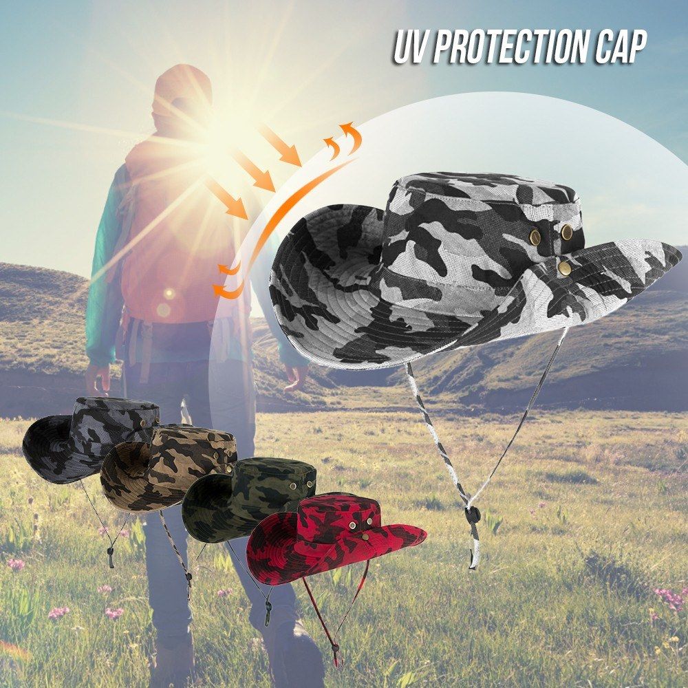 Outdoor Boonie Hat Wide Brim Breathable Hunting Fishing