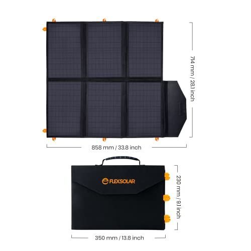 FlexSolar 60W Foldable Solar Charger Panel Kit Portable Sola