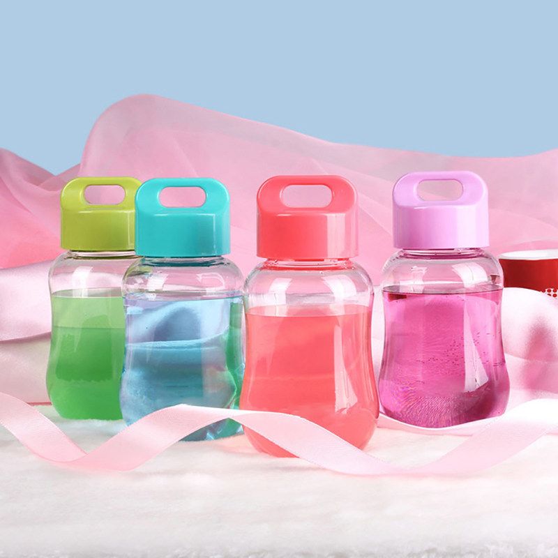 180ml Portable Mini Plastic Water Bottle Children Kids-Black
