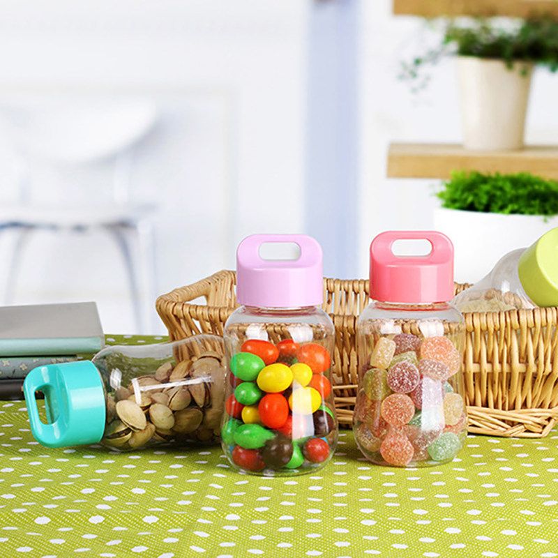 180ml Portable Mini Plastic Water Bottle Children Kids-Black