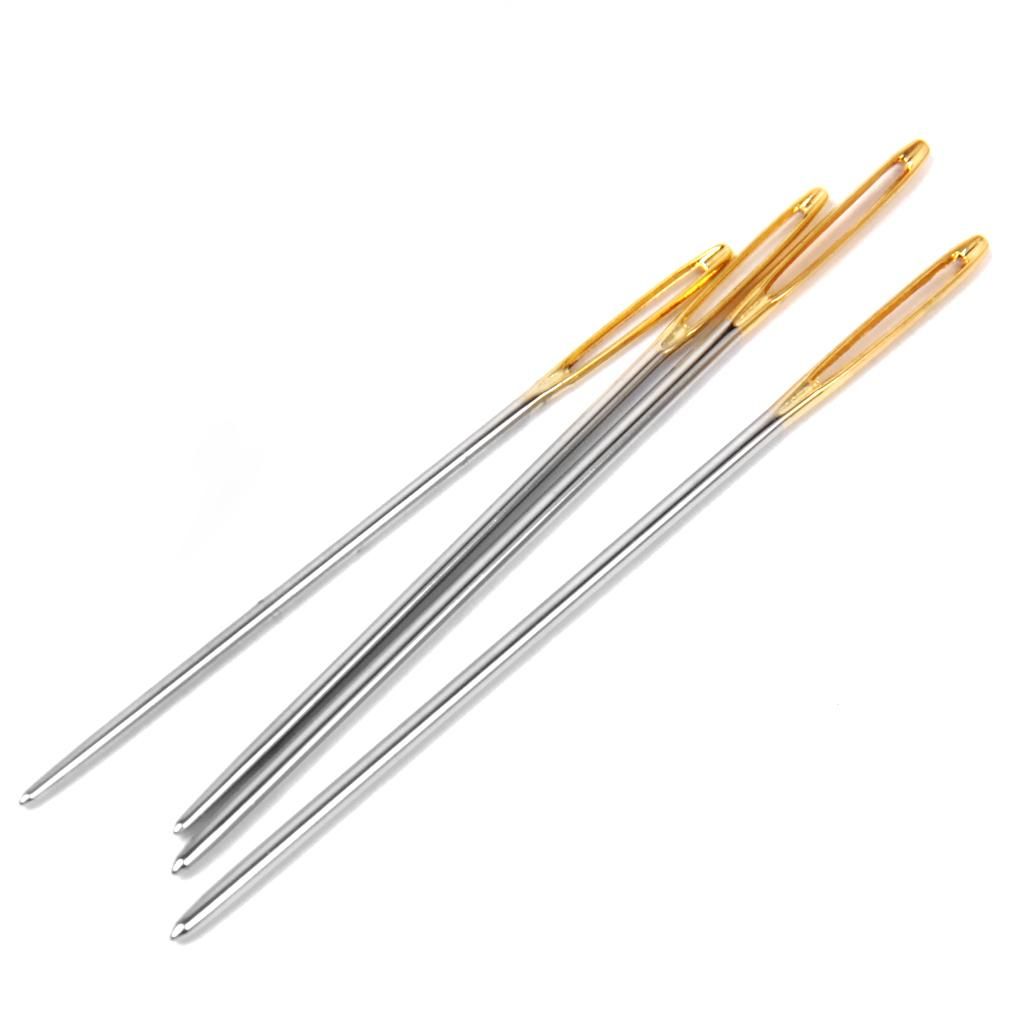 Large Carbon Steel Blunt Hand Sewing  For Knitting