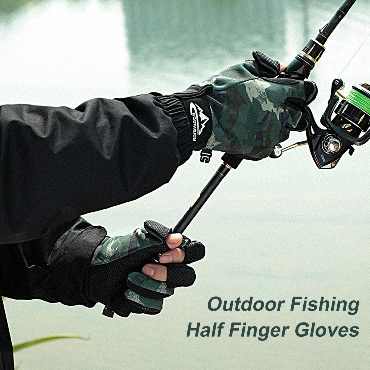 Fishing Autumn Winter Men Women Motorcycle Riding Green