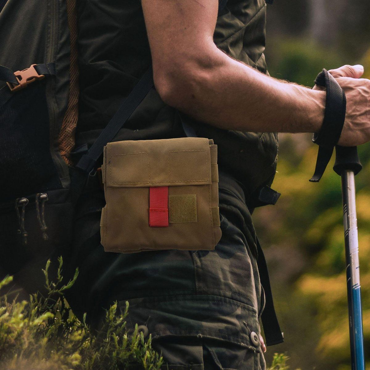 Bag Removable First Aid Pouch Emergency Case Survival Kits for Backpack Belt Travel Camping Hiking Hunting Tool