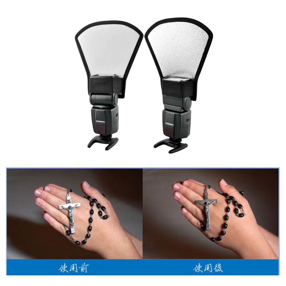 Universal Flash Diffuser Softbox Silver / White Reflector