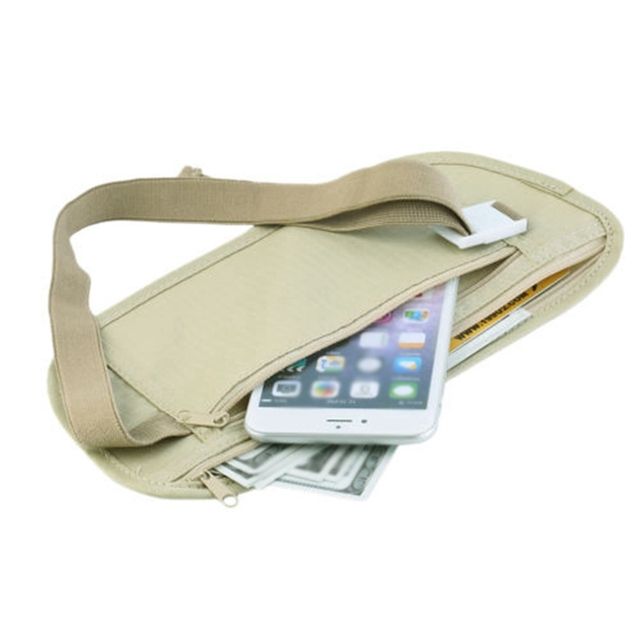 Outdoor Sports Bag Invisible Zipper Waist Pocket Hidden Bag